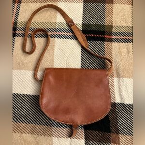 Brown handmade Leather Crossbody *MADE IN GREECE*